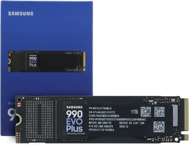 SSD 1 Tb M.2 2280 M Samsung 990 EVO  Plus <MZ-V9S1T0B(W/AM)> (RTL)