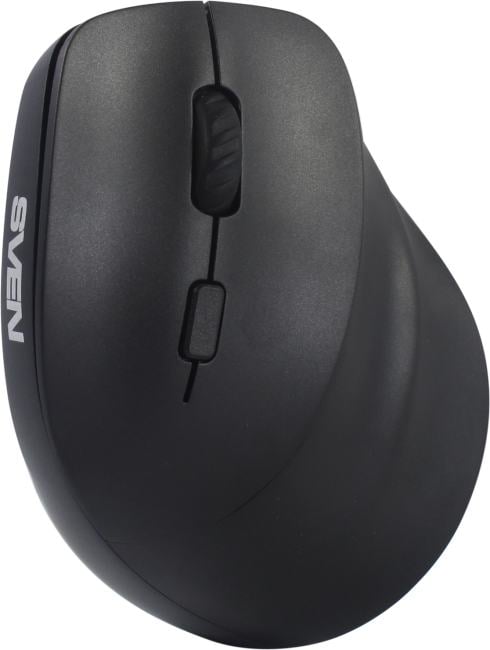 SVEN Wireless Vertical Mouse <RX-550SW Black> (RTL)  USB/BT  6btn+Roll