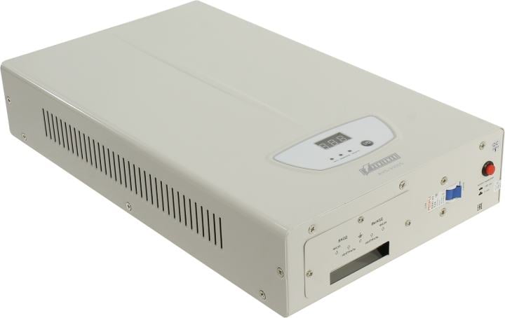 Стабилизатор POWERMAN AVS 3000S, ступенчатый регулятор, цифровые индикаторы уровней напряжения, 3000ВА, 140-260В, максимальный входной ток 20А, клеммная колодка, IP-20, навесного исполнения, 430мм х 250мм х 80мм, 7,16 кг./ Stabilizer POWERMAN AVS 3000S, s