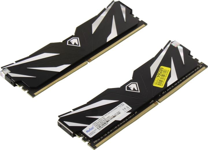 Память DDR4 2x8GB 3200MHz Netac NTSWD4P32DP-16K Shadow II RTL Gaming PC4-25600 CL16 DIMM 288-pin 1.35В с радиатором Ret