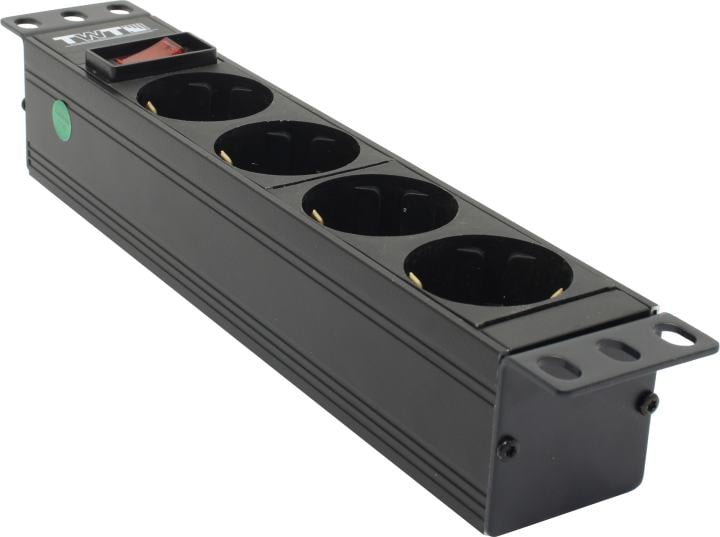 TWT <TWT-PDU10-10A4P> Блок розеток 4xSchuko  базовые  10A