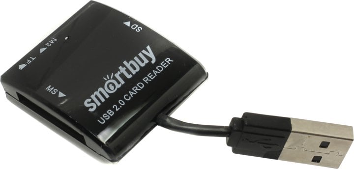 Smartbuy <SBR-713-K> USB2.0 MMC/SDHC/microSDHC/MS(/Pro/Duo/M2) Card Reader/Writer