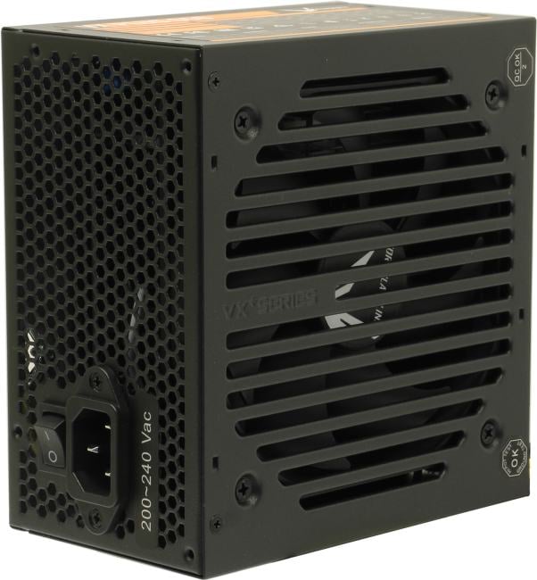 Aerocool 650W VX-650 PLUS  (24+4+4pin) 120mm fan 3xSATA RTL (замена 11082403)