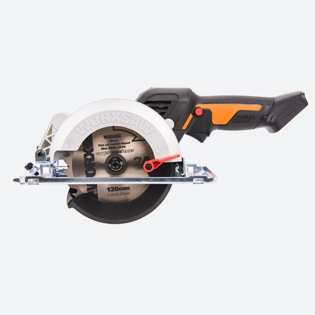 Пила циркулярная мини WORX WX531.9, аккумуляторная, 120 мм, без АКБ и ЗУ