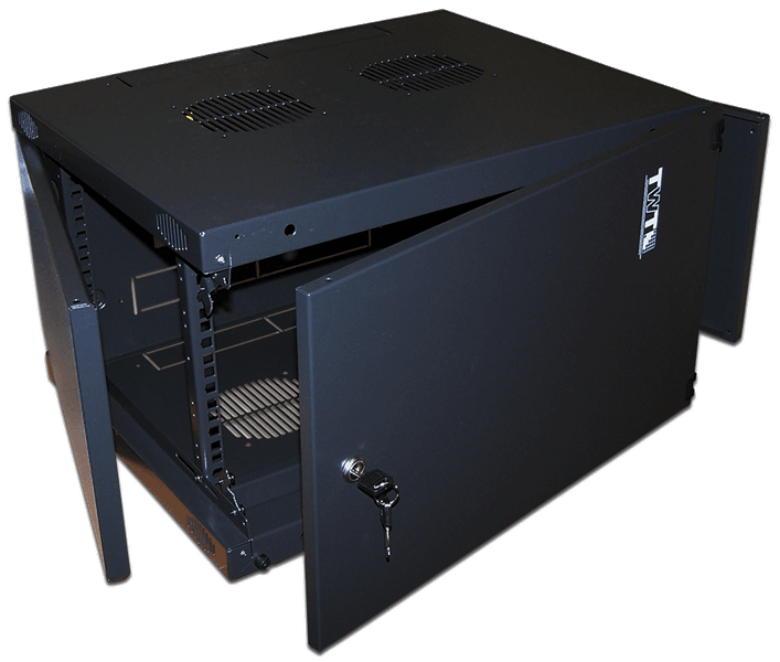 TWT-CBWNM-9U-6x6-BK Шкаф настенный Next, 9U 550x600, металлическая дверь, черный
