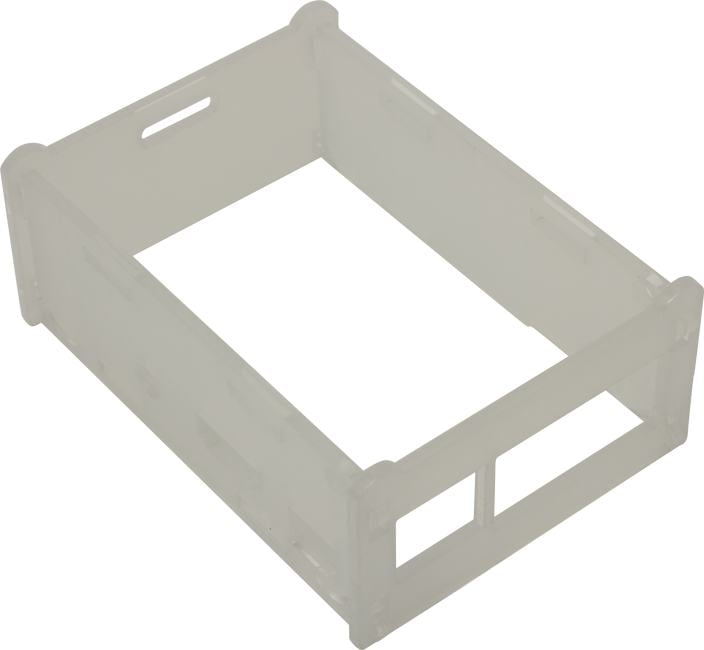 Корпус ACD RA147  Acrylic Case w/ 3.5 inch LCD hole for Raspberry Pi 3 B (вместо верхней крышки - отверстие для LCD дисплея) (494248)