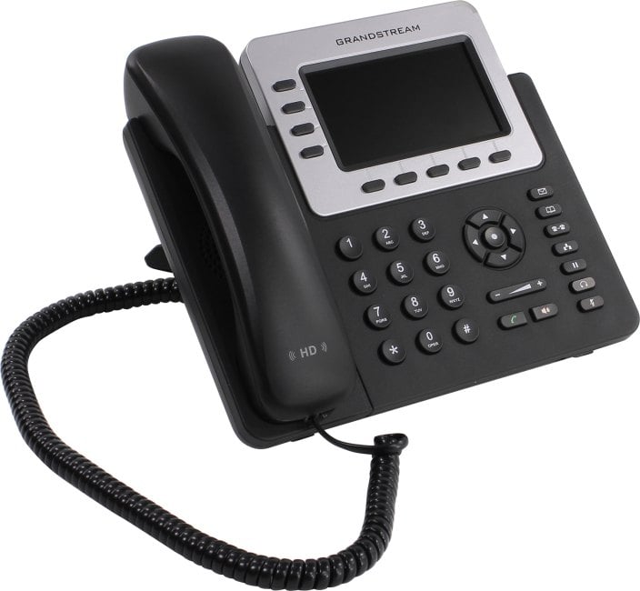Телефон Grandstream GXP-2140, VoIP 2 Порта Ethernet 10/100/1000, 4 SIP линий, цветной TFT дисплей 480x272, HD Audio