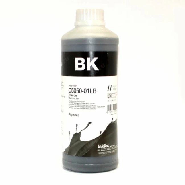 Чернила InkTec C5050, 100мл, черный, совместимые, пигментные, для Canon PIXMA IP7240, MG5440/6340, C5050, неоригинальная фасовка