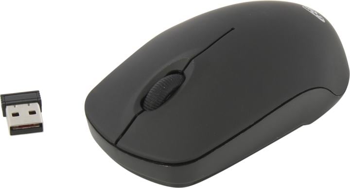 Мышь беспроводная Ritmix RMW-506 черный, 1000 dpi, радиоканал, USB, кнопки - 3