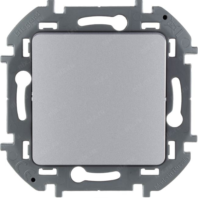 Legrand 673602 Выключатель одноклавишный INSPIRIA 10 AX 250 В~ алюминий (673602)