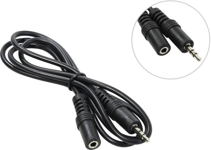 5bites AC35J-010F Кабель-удлинитель  3.5 Jack/M - 3.5 Jack/F,  1м, стерео