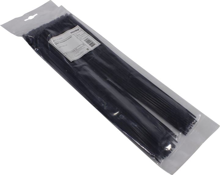 Smartbuy <SBE-CT-36-300-b Black> Стяжка нейлоновая, неоткрыв. 300 мм,  уп-ка 100 шт