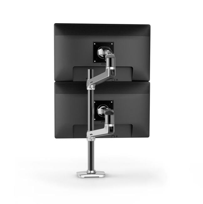 Ergotron LX Двойное наcтольное крепление, черный-серебро (45-549-026)