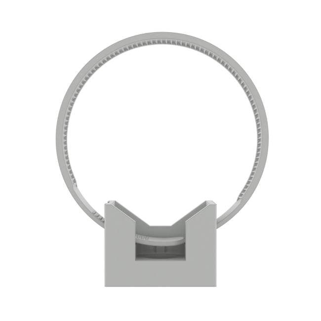 Держатель с хомутиком, D25мм-63мм, нейлон, RAL 7035, DKC / ДКС 51263