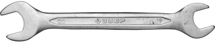 Зубр <27010-19-22_z01> Рожковый гаечный ключ 19  x  22  мм, ЗУБР