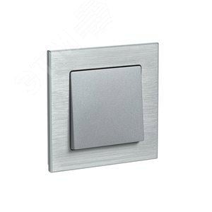 Schneider Electric ATN312101 ATLASDESIGN NATURE 1-постовая РАМКА, МЕТАЛЛ СЕРЕБРО