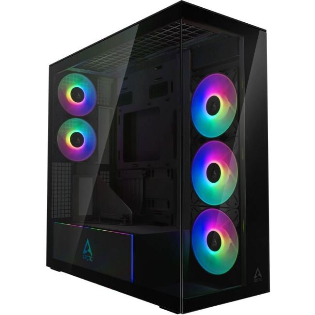Корпус для ПК Arctic - Xtender VG Mirror, 6х2.5", 2х3.5", 2xUSB3.1, Midi Tower, без БП, цвет чёрный, ACPCC00019A