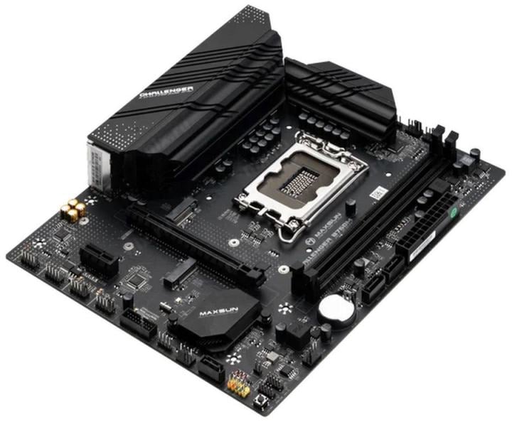 MAXSUN MS-Challenger B760M-F WIFI (RTL) LGA1700 <B760> PCI-E Dsub+HDMI GbLAN+WiFi+BT SATA  MicroATX  2DDR4