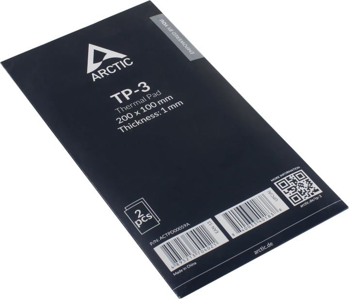 Термопрокладка Arctic Thermal pad 200x100мм, 1.0мм - 2 Pack TP-3 (ACTPD00059A)