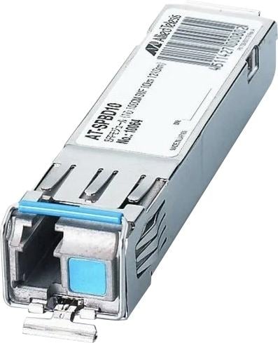 Allied Telesis (AT-SPBD10-13) SFP Pluggable Optical Module, 1000BX, 10km, Single mode, Single fiber [Tx=1310,Rx=1490], LC conn. (0 to 70°C)