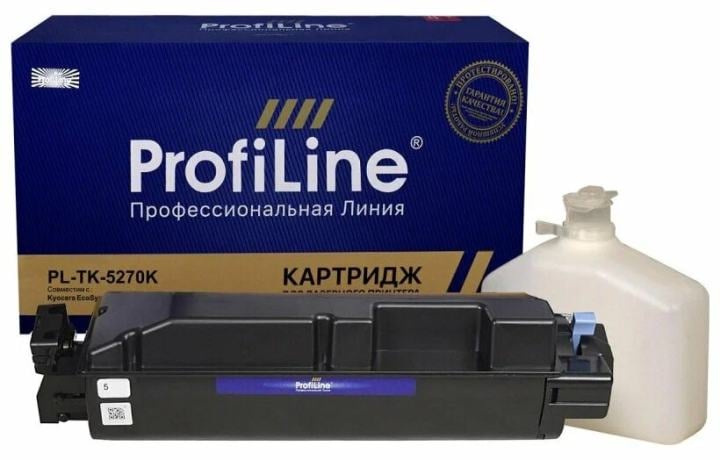 Картридж Тонер-туба ProfiLine PL-TK-5270K для принтеров Kyocera EcoSys M6230/M6630/P6230/P6630 черный 8000 копий