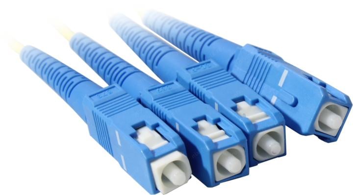 Кабельная сборка Hyperline FC-D2-9-SC/UR-SC/UR-H-1M-LSZH-YL Патч-корд волоконно-оптический (шнур) SM 9/125 (OS2), SC/UPC-SC/UPC, 2.0 мм, duplex, LSZH, 1м