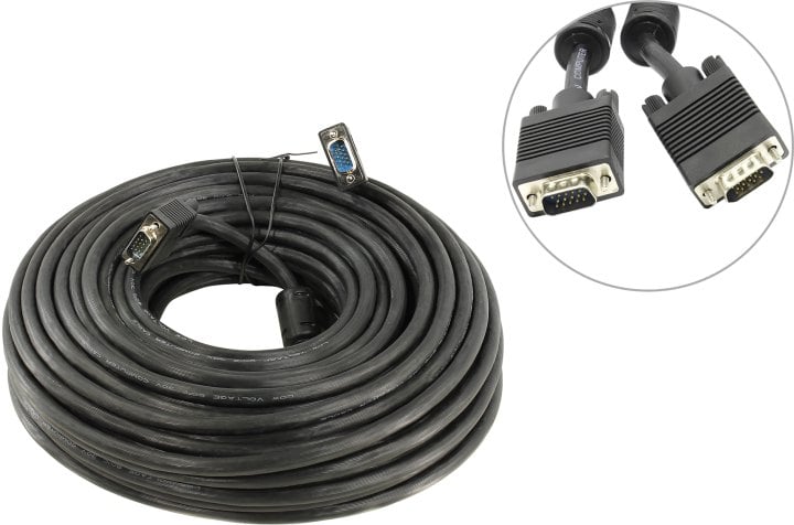 Кабель HDMI/DVI 5bites APC-133-300 VGA сигнальный HD15M/HD15M, ферр.кольца, 30м.