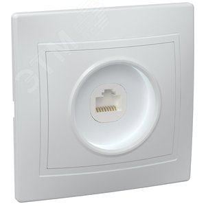 Розетка IEK EKK10-K01-DM компьютерная 1-м СП Кварта РК10-КБ IP20 белая