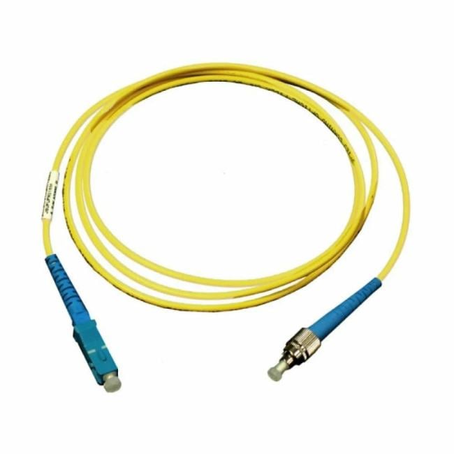 LAN-SC-FC/SU-5.0 Коммутационный шнур оптический Lanmaster Simplex SC/FC (APC/UPC) OS2 9/125 LSZH 5м цвет: жёлтый