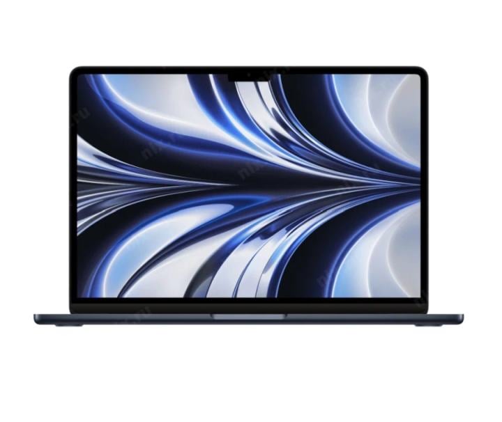 Apple MacBook Air 13-inch Mid 2022 [MC7X4] (КЛАВ.РУС.ГРАВ.) Midnight 13.6" Liquid Retina {(2560x1600) M2 8C CPU 8C GPU/16GB/256GB SSD/рекоменд.переходник 11007065}