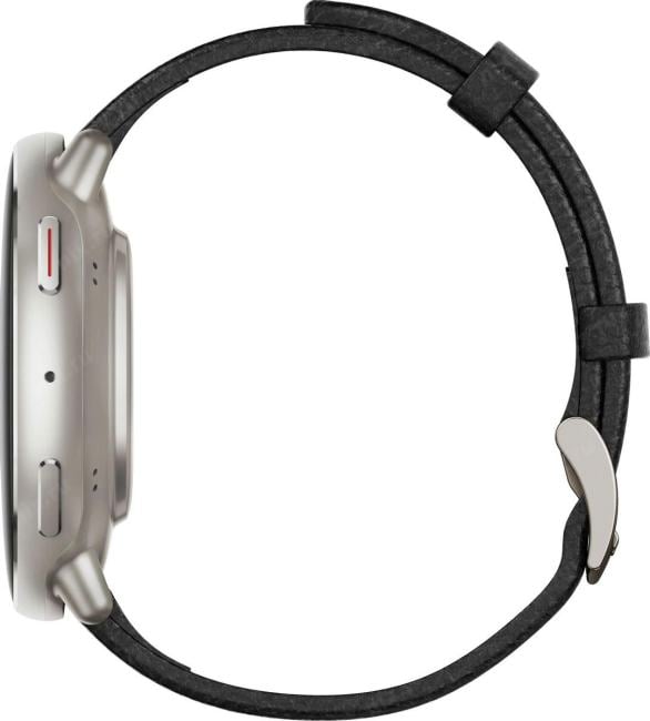 1746931 Amazfit Active 2R A2437 Premium 43.9мм 1.32" AMOLED корп.серебристый рем.черный разм.брасл.:150-210мм ()
