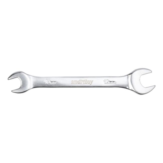 SBT-UWS-10-12p1 Ключ рожковый на 10 мм, 12 мм,  хромированный,  40X,  Smartbuy tools