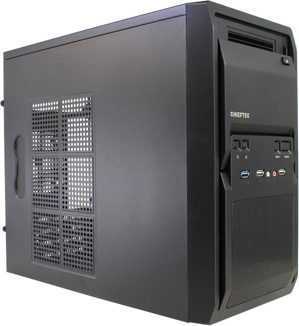 Minitower Chieftec LT-01B-OP MicroATX без  БП, с дверцей