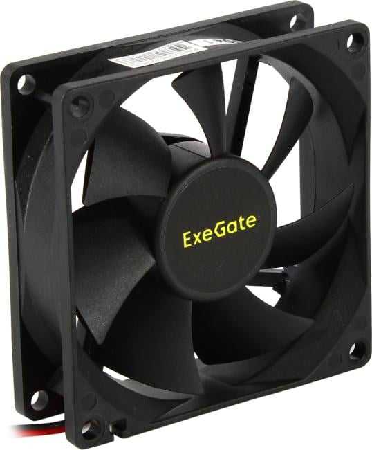 Exegate EX295207RUS Вентилятор 24B DC ExeGate EX08025B2P-24 (80x80x25 мм, 2-Ball (двойной шарикоподшипник), 2pin, 2850RPM, 28.5dBA)