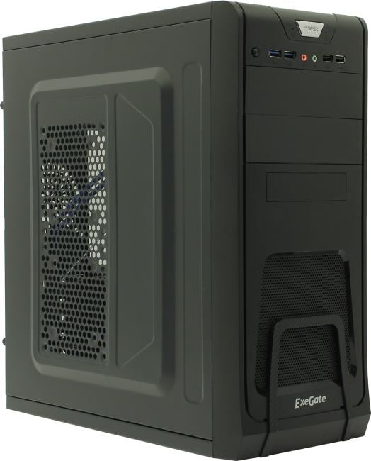 Корпус ATX Exegate CP-603 (ATX, без БП, 2*USB+2*USB3.0, аудио, черный)