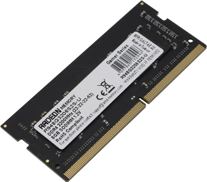 AMD <R948G3206S2S-U(O)> DDR4 SODIMM 8Gb <PC4-25600>  CL22 (for NoteBook)