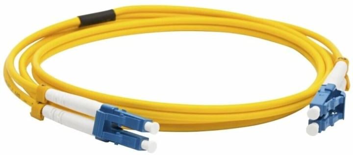 LAN-2LC-2LC/SU-5.0 Коммутационный шнур оптический Lanmaster Duplex LC/LC (UPC/UPC) OS2 9/125 LSZH 5м цвет: жёлтый