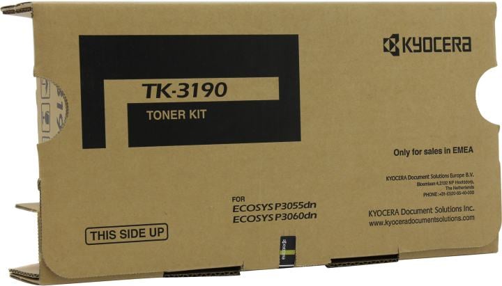 Картридж Kyocera Тонер-картридж TK-3190 для P3055dn/P3060dn/P3155dn/P3260dn/M3655idn/M3660idn/M3860idn/M3860idnf (25000 стр.)