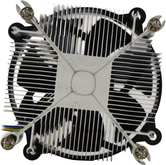 Exegate EX292654RUS Кулер ExeGate ETA-20.V1700 (Al, LGA1700/1150/1151/1155/1156/1200/1366, TDP 90W, Fan 95mm, 2400RPM, Hydro bearing, 3pin, 22db, 340г, с термопастой, на винтах, Color Box)