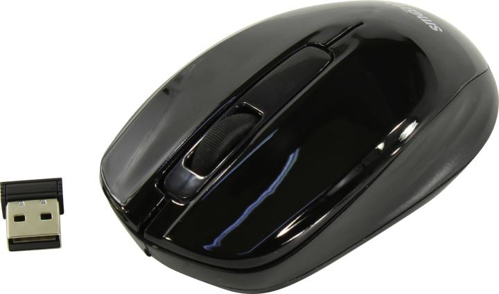 SmartBuy One Wireless Optical Mouse <SBM-332AG-K> (RTL)  USB 3btn+Roll, беспроводная