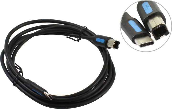 Кабель Vention CQUBG USB 2.0 Type C M/BM - 1,5 м.