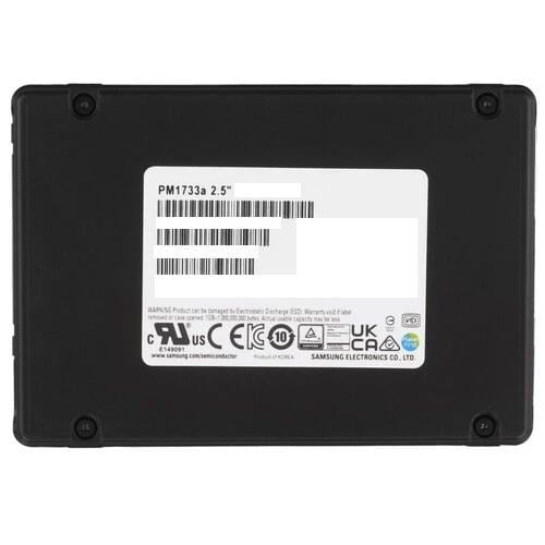 Накопитель SSD Samsung PM1733a, 1.92Tb, U.2, NVMe, R/W 7500/2500