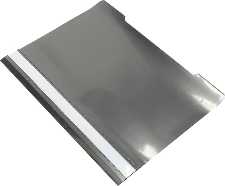 Бюрократ <816294-PS20blck> Папка-скоросшиватель, A4, прозрачныйверхний лист, чёрный (цена за 1шт,  в уп. 20шт)
