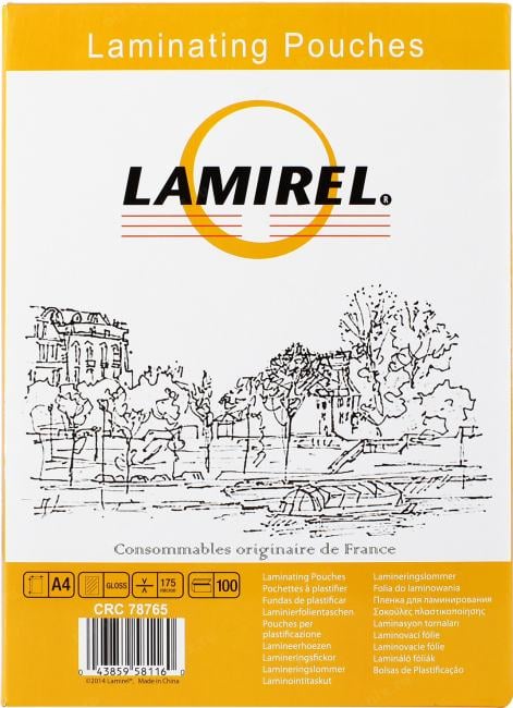 Lamirel <CRC78765> пакеты для ламинирования  (A4,  175мкм,  уп.100 шт)