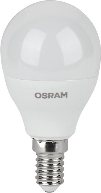 Лампа LEDVANCE 4058075579620, 7W E14 3000K, шарик, LED