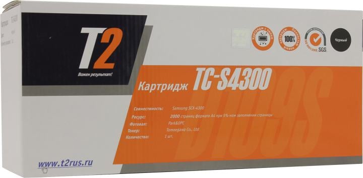 Картридж лазерный T2 MLT-D109S TC-S4300 MLT-D109S/SU793A черный (2000стр.) для Samsung SCX-4300 без чипа
