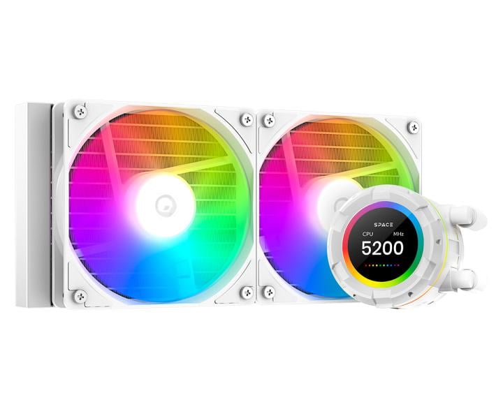 ID-Cooling <ID-CPU-SL240-XE-WHITE>  (4пин,  115x/1200/1700/1851/20xx/AM4/AM5,  35.2дБ, 500-1800об/мин)