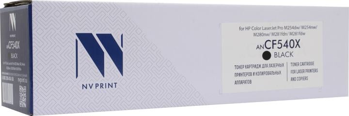 Тонер-картридж NV-Print CF540X, для HP CLJ Pro M254nw/dw/M280nw/M281fdn/M281fdw, черный, 3200 стр.