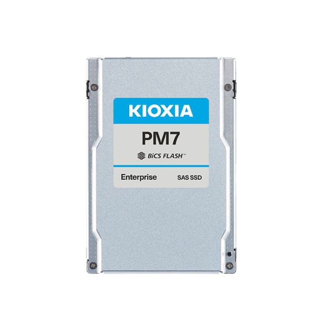 SSD накопитель KIOXIA Enterprise SSD 2,5"(SFF), PM7-V, 3200GB (3.2TB), SAS 24G (SAS-4, 22,5Gbit/s), R4200/W3650MB/s, IOPS(R4K) 720K/340K, MTTF 2,5M, 3DWPD/5Y (Mixed Use), TLC, 15mm (replace KPM61VUG3T20)