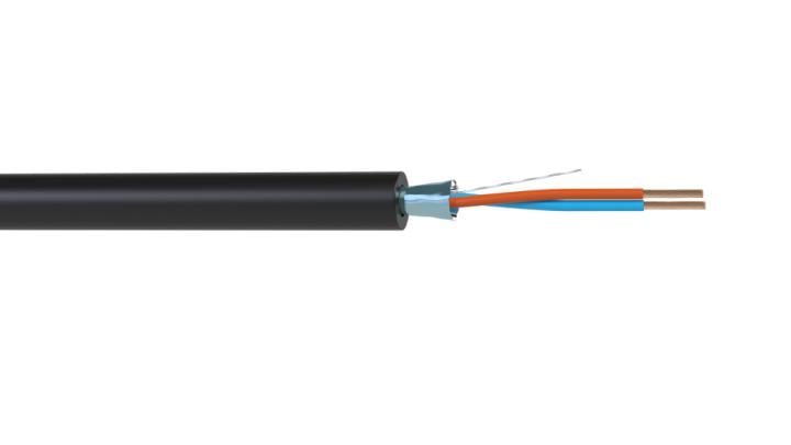 Кабель балансный микрофонный Wize [WMC2450P] 50 м, 24 AWG, 0.22 мм2, диаметр 3.8 мм, экран, медь 7 x 0.20 мм, черный, бухта